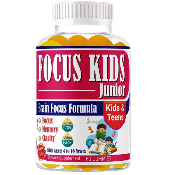 Ez focus Brain Booster Focus Gummies for Kids Teens, Omega369