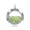 Starborn Peridot Gemstone Stainless Steel Window Pendant