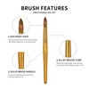 Kolinsky Acrylic Nail Brush Golded Solid Wood Handle Professional Manicure