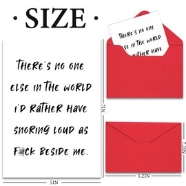 BFFPOSI Funny Wife Husband Anniversary Card, Humorous Valentine's Day Card for Snoring, 21th 30th 40th 50th Birthday Card for Her Him Boyfriend Girlfriend, Funny Snoring Husband Valentines Bday Gifts
