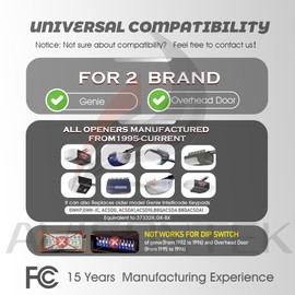 1 for OKP-BX Overhead Door Garage Opener Keypad - Compatible with Legacy & Python (1995-Current Models)