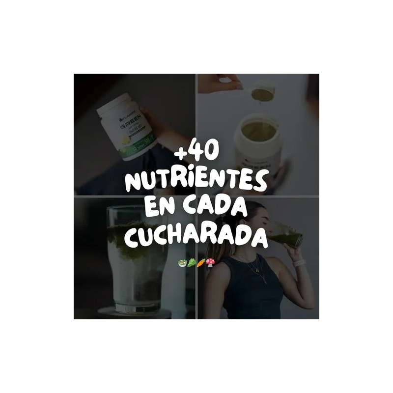 Suplemento Nutricional Flairfit Daily Green Mix en Polvo de Mango,