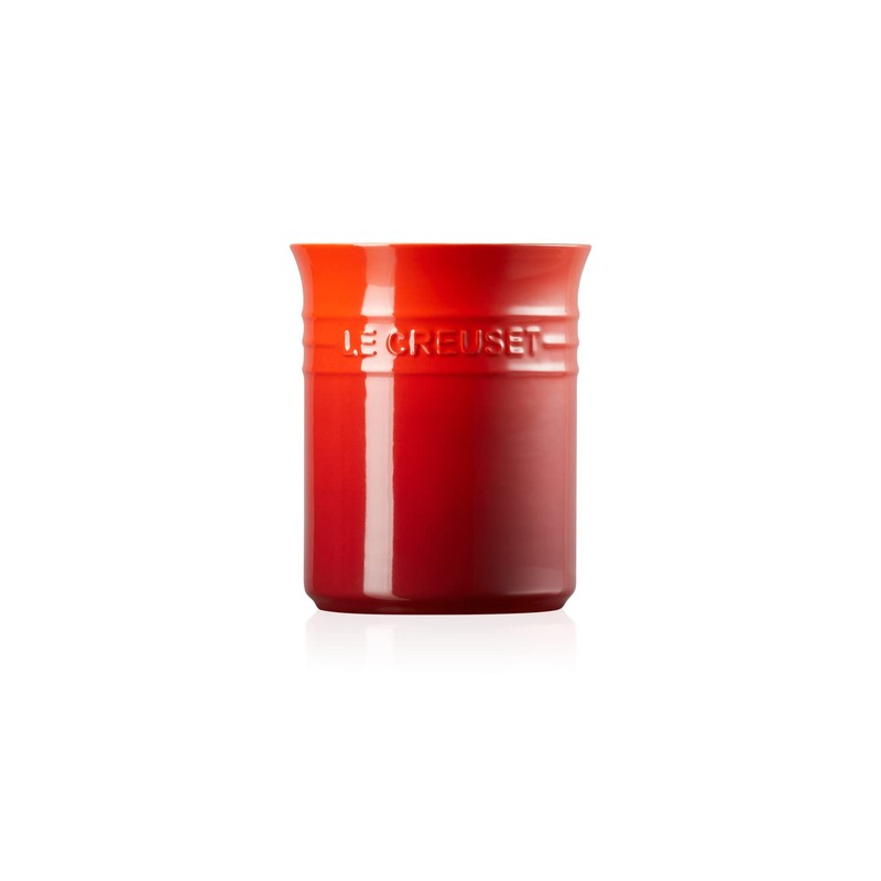 Le Creuset Stoneware Small Utensil Jar, 1.1 Litres, Cerise, 71501110600001