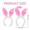 HFMYGS Pack of 2 Rabbit Ears Headband, Rabbit Ears Costume,