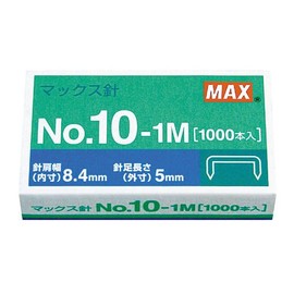 Max Stapler Needle No. 10-1 m 1000 Genuine ms91187 [Set of 5]