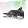 KICHOUSE Grey Boys and Girls Hand Puppet Simulation Dolphin Toy