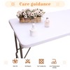 Kesfey White Rectangle Elastic Fitted Tablecloth, 30x72 Inches Waterproof Polyester