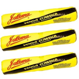 Jaloma Elastic Bandage with Clips. Joint Support and Protection. Multidirectional, Adjustable, Cuttable for Custom Length 11.81". Pack of 3