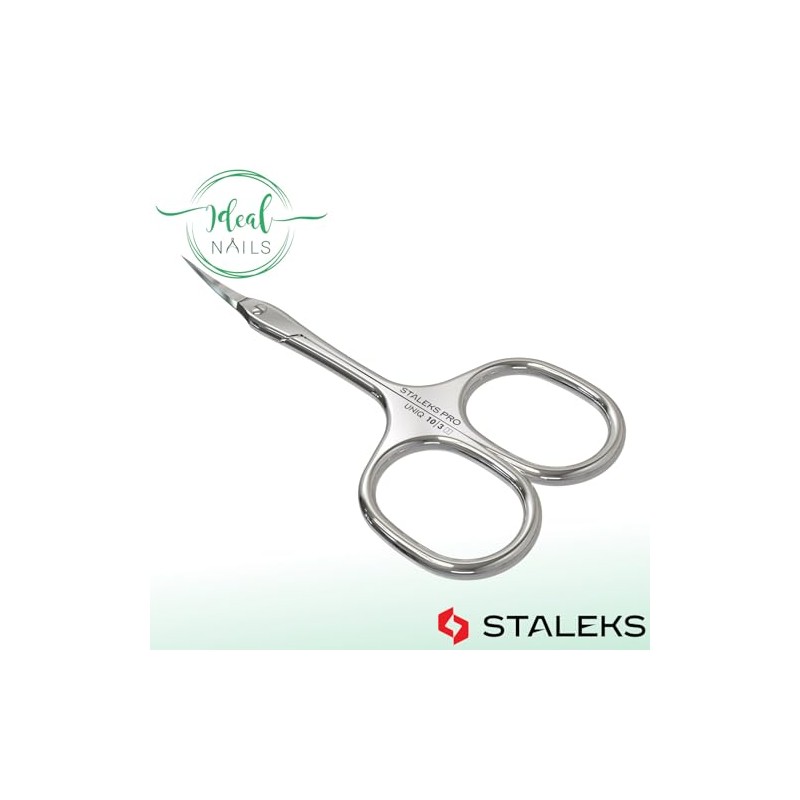 STALEKS UNIQ SQ-10/3 - Tijeras para cutículas (hoja curvada clásica)