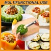 Red Bell Pepper Corer, Upgraded Stainless Steel Fruit and Vegetable