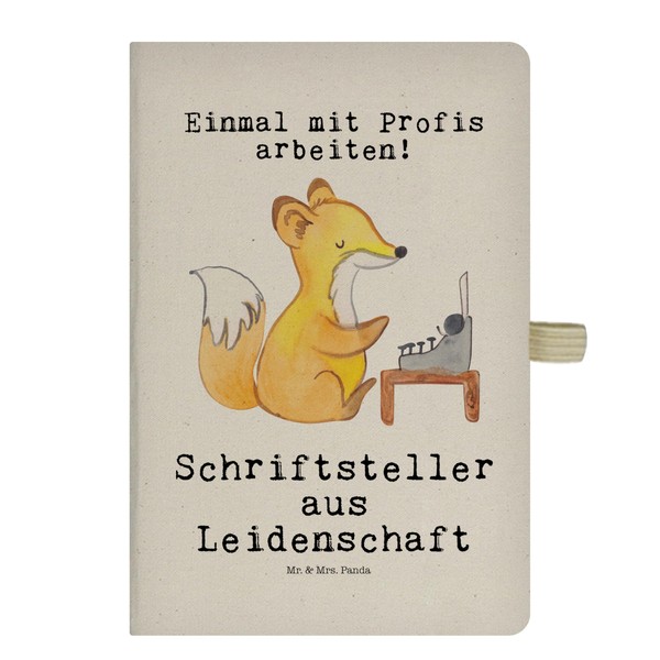 Mr. & Mrs. Panda DIN A4 Baumwoll Notizbuch Schriftsteller Leidenschaft