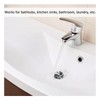 4 Pcs Sink Plug, Rubber Bath Plugs, Black Drain Stopper