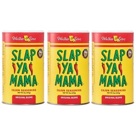 Slap Ya Mama Cajun Seasoning from Louisiana, Original Blend, No MSG and Kosher, 8 Ounce Can, Pack of 3