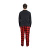 Cherokee Men's Pajama Set, Long Sleeve Cotton Top & Micro