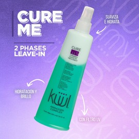 KÜÜL - Tratamiento para Cabello Maltratado Cure Me 2 Phases de 300 mililitros. Aporta Brillo, Suavidad e Hidratación a tu Cabello y Evita el Quiebre del Cabello por el Uso de Químicos