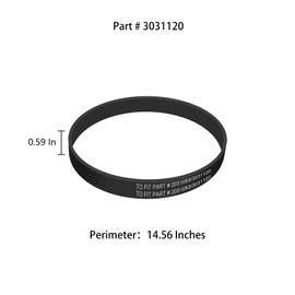 Ymimi Replacement Belt Compatible with Bissell 3333 3313 3332 35332 3313u 3334 3335 3533 35332 3534 3536 3674 3675 3676 36762 PowerForce Helix Turbo Rewind Pet Upright Vacuum (Pack of 2)