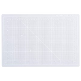 Dahle Vantage 10681 See-Through Premium Self-Healing Cutting Mat, 12"x18", 1/2" Grid, 5 Layers for Max Healing, Perfect for Crafts & Sewing, Clear