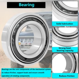 FBSCTMH Rear Axle Bearing & Seal & Press Ring & Retainer Kit Compatible with 1997-2006 TJ Wrangler with Dana 44