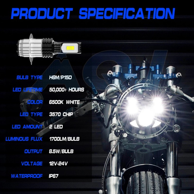 AQJ 2pcs Headlight For Yamaha YFZ450 YFZ450R Raptor 700 700r
