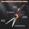Grass Shears Handheld, Razorsharp Hand Grass Clippers with 360 Degree