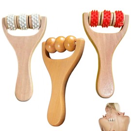 3Pcs Massage Roller,Massage Stick Massage Tool Massage Roller Ball Muscle Relaxation Tool Handheld Massage Tool Used for The Waist Face Legs Back for Men and Women to Relax