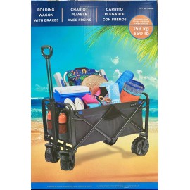 Mac Sports XL Folding Wagon with Brakes Max Load 350Lb