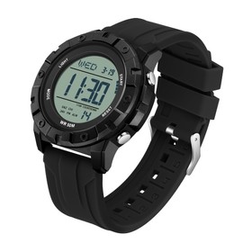 Unisex Digital Watches for Man Women Big Numbers Dial Large Face Easy to Read Watch Luminous Sport Watch Multi-Function (Black White)