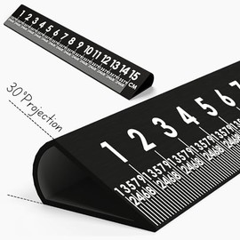Slope Sight 6 Inch 30° Black Precision Metal Ruler, High-Grade Laser-Engraved Aluminum Ruler for School, Office, Architects, Draftsman, and Engineers (Onyx Black, 6 Inch)