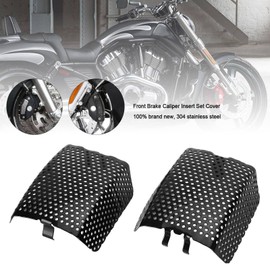 Frezon Motorcycle Front Brake Caliper Insert Set Caliper cover For Harley Touring V-Rod Street Glide 42054-05 Black