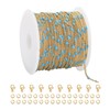 YOUBEIYEE - Cadena fina de acero inoxidable chapada en oro