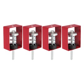 PATIKIL Ceiling Spring Vibration Isolator Hangers, 4 Pack 44lbs Mechanical Vibration Damping Mounts Anti Vibration for A/C Air Processor Bedroom Theater Studio,(XHS) Red