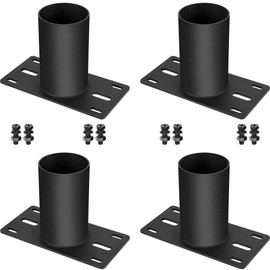 KSWLOR 4 PCS Slip Fitter Adaptor Brackets SlipFitter Adapter Fixture Transform The Slip Fitter in Arm Mounting Tenon Weatherproof for Outdoor Flood Lights