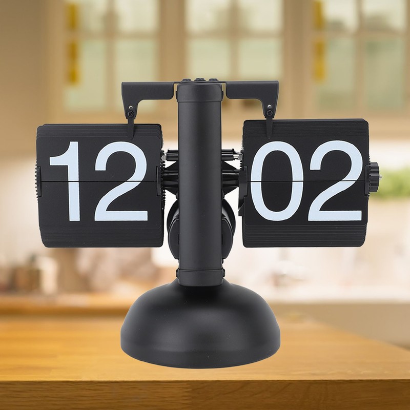 Flip Clock Large Number Battery Powered 304 Stainless Steel Tabletop