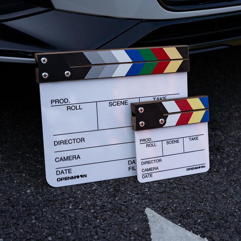 OPENMOON Director's Film Clapboard Cut Action Scene Clapper Board Slate