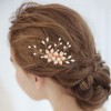 Foyte Flower Hair Comb Bride Wedding Hair Side Comb Bridal