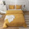 CLOTHKNOW Mustard Yellow King Size Comforter Set 3Pcs Dark Yellow
