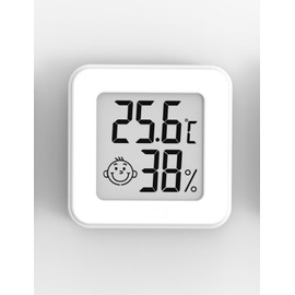 Mini Digital Thermometer Hygrometer Indoor Thermo-Hygrometer Moisture Meter (White-1 Piece)