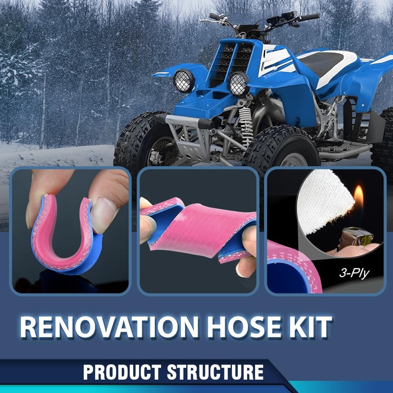 PIT66 Silicone Radiator Hose Kit Compatible with Yamaha Banshee 350