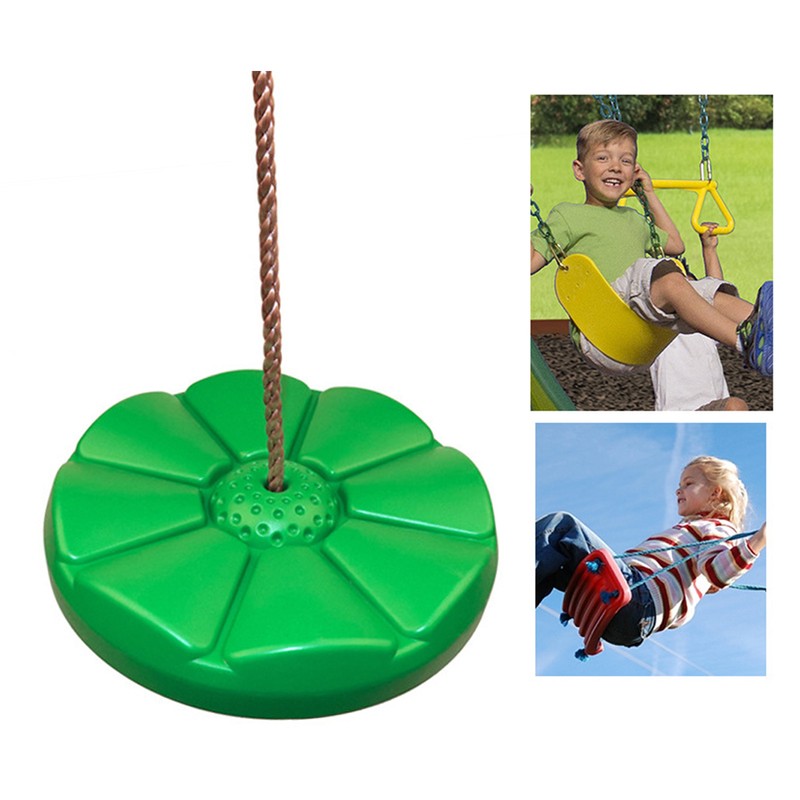 Heavy Duty Plastic Disc Tree Swing with PE Rope for