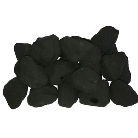 The Stove Wizard Ceramic Gas Fire Replacement Coals Pack of 14 Large Cast Pieces