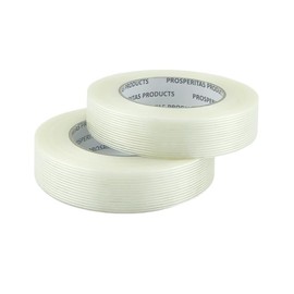 Strapping Tape, 2 Roll 1 inch x 60 yds Packing Tape, Heavy Duty Transparent, Waterproof, Reinforced Fiberglass Tape #PackingTape #ShippingTape #PackagingTape #StrappingTape #BundlingTape