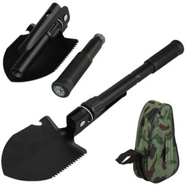 MR.Jiang Folding Shovel Spade Emergency Garden Camping Hiking Tool