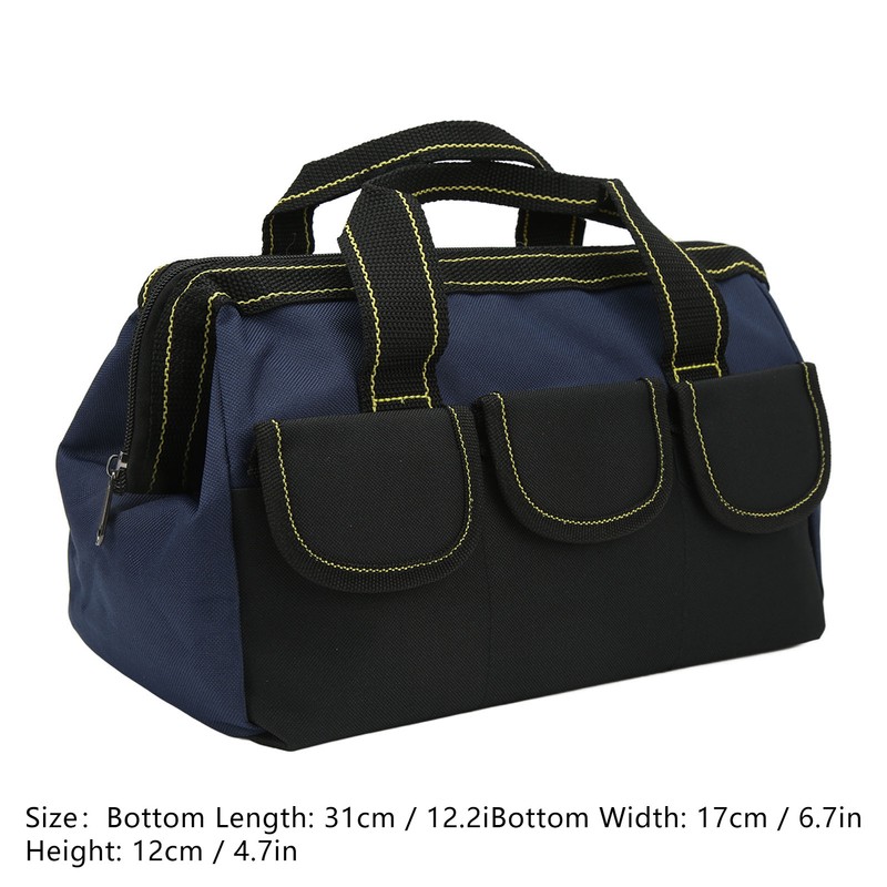 13in Tool Storage Bag Oxford Cloth Multifunctional Waterproof Wide Mouth