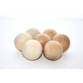 Unbranded 100- 1.5" Maple Wood Ball Wood Balls Sorting Games Waldorf Games Wood Balls Game