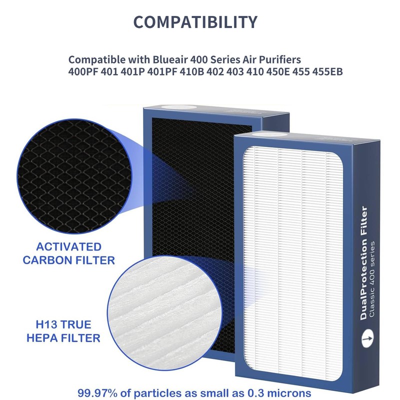 KPPTYTY 2 Pack Classic 400 Series DualProtection Filter Replacement Compatible