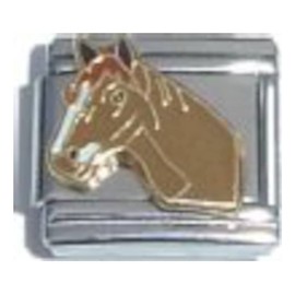Brown Horse Italian Charm