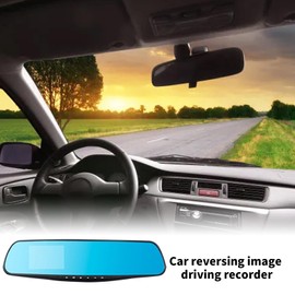 Rear View Glass Camera - High Definition Smart Rearview Glass,24H Parking Mode, Backup Camera Glass, Dash Cam Glass for & Trucks