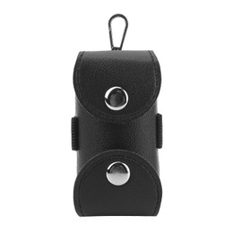 DODAMOUR Vegan Leather Golf Ball Waist Bag, Portable Small Golf Ball Storage Bag with Keychain, Golf Ball Pouch Tee Holder for Men Women (Black)