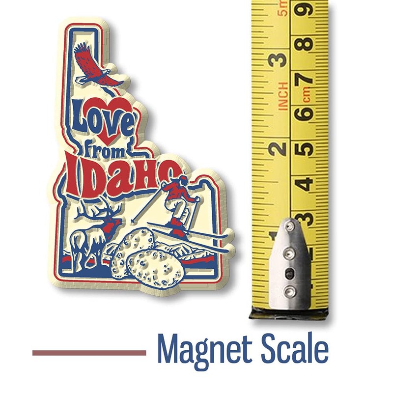Vintage"Love from Idaho" State Map Magnet
