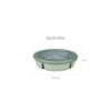Mepal Cirqula Bento Bowl, Multi-Bowl with 3 Compartments, Round -